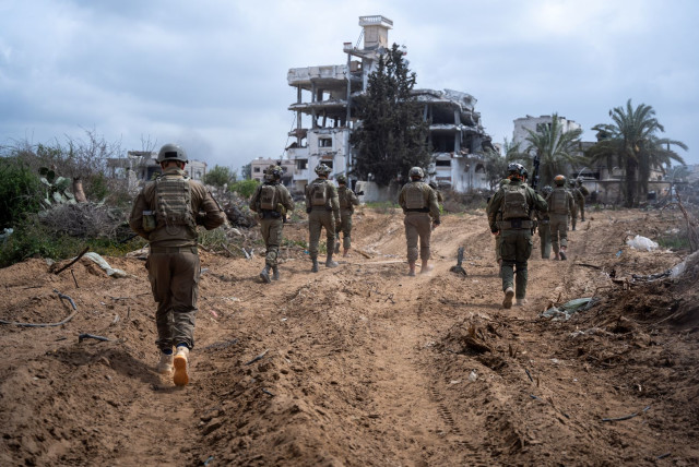  IDF troops operating in Gaza, March 23, 2024. (credit: IDF SPOKESPERSON UNIT)