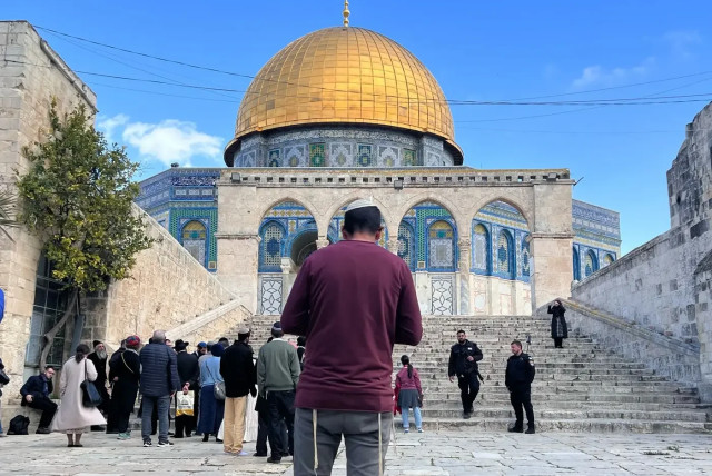   A handful of Jewish movements endanger all Israelis. A Jew praying on the Temple Mount (credit: Yinon Shalom Yitah)