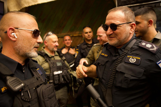 Israel Police Commissioner Kobi Shabtai holding an assessment with police commanders on March 29, 2024. (credit: POLICE SPOKESPERSON'S UNIT)