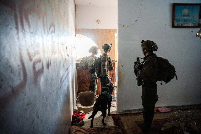 IDF troops operating in the Al Amal neighborhood in Khan Yunis, March 30, 2024. (credit: IDF SPOKESPERSON UNIT)