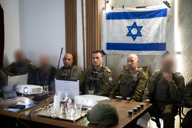   IDF Chief of Staff Herzi Halevi at Gaza's Shifa Hospital. March 30, 2024. (credit: IDF SPOKESPERSON'S UNIT)