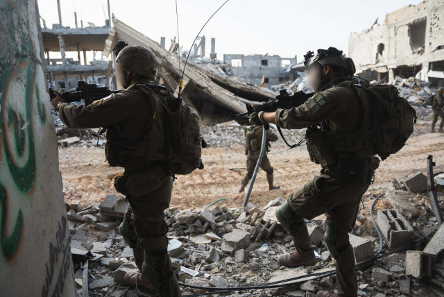  Israeli soldiers operate in the Gaza Strip, on April 2, 2024 (credit: IDF SPOKESPERSON'S UNIT)