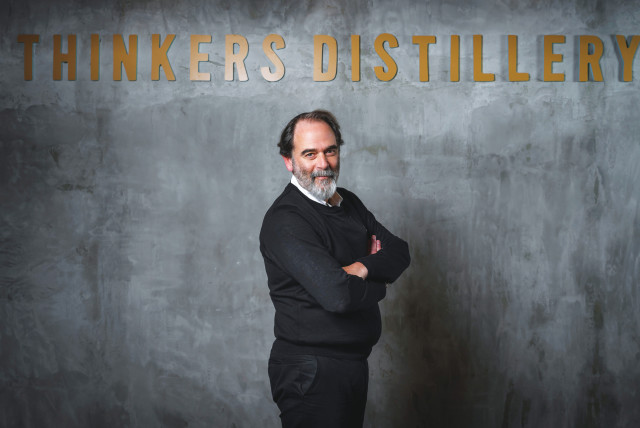  BENNET KAPLAN, the owner and ‘thinker’ behind Thinkers Distillery.  (credit: Thinkers Distillery)