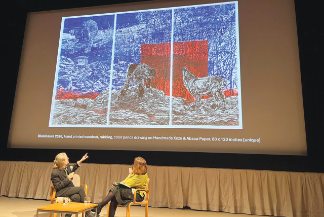  ORIT HOFSHI  discusses her work with shelly Langdale at the National Gallery in Washington  (credit: Nittai Hofshi/Netta Hofshi)
