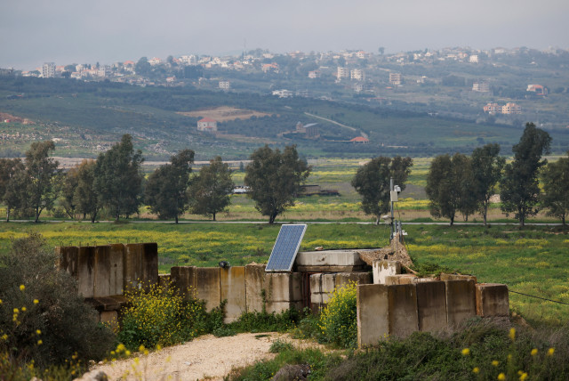  An Israeli military observation post overlooks Israel's border with Lebanon, amid ongoing cross-border hostilities between Hezbollah and Israeli forces, in northern Israel March 19, 2024.  (credit: CARLOS GARCIA RAWLINS/REUTERS)