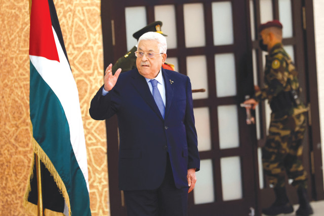 Mahmoud Abbas in Ramallah,March 2024 (credit: REUTERS/MOHAMAD TOROKMAN)
