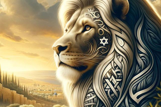  The Jewish lion, uploaded on 30/4/2024 (credit: AI)