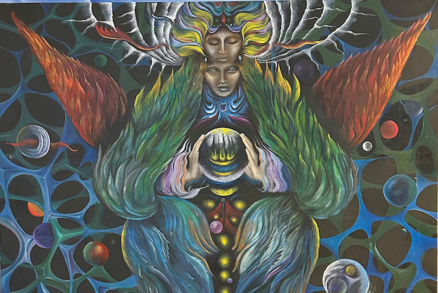  ‘THE SERAPH’ (Angel), 165x165, oil on canvas. (credit: Sadan Pro Art)