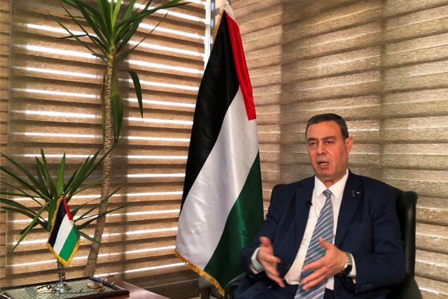  Palestinian Ambassador to Egypt Diab al-Louh speaks during an interview with Reuters at the Palestine embassy in Cairo, Egypt April 30, 2024. (credit: REUTERS/SHERIF FAHMY)