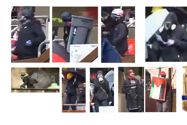 Image of escaped arson suspects. Uploaded on 8/5/2024 (credit: PORTLAND POLICE BUREAU)