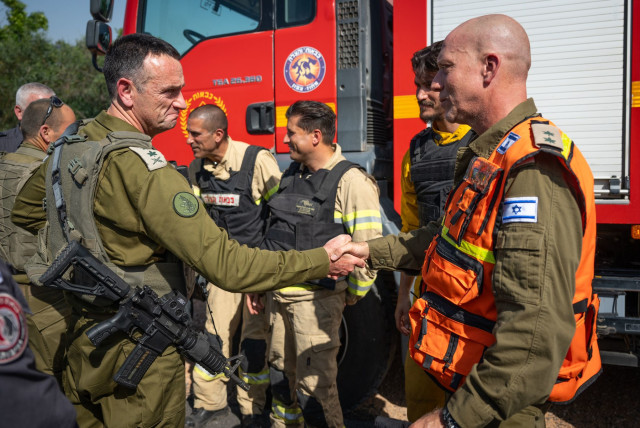  IDF Chief of Staff Herzi Halevi visits Israel's North. May 4, 2024. (credit: IDF SPOKESPERSON'S UNIT)