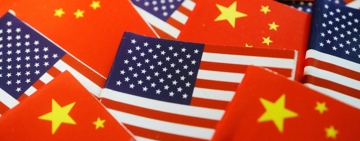 Flags of US and China are seen in this illustration picture taken August 2, 2022.
