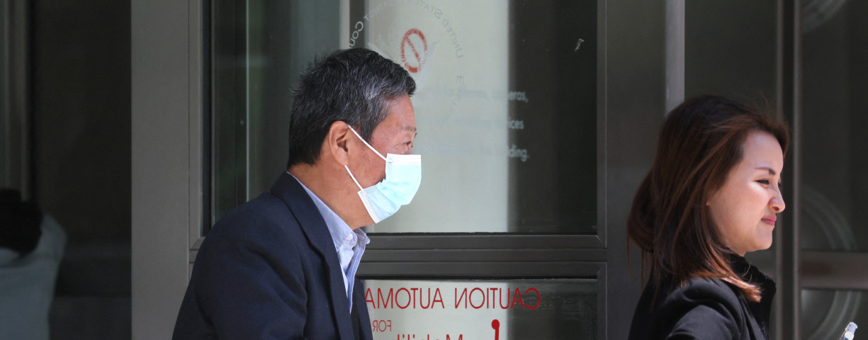  Zhu Yong exits the Brooklyn federal courthouse during a break from his trial on charges related to a global repatriation campaign by Chinese law enforcement known as ‘Operation Fox Hunt,’ in Brooklyn, New York, U.S., May 31, 2023.
