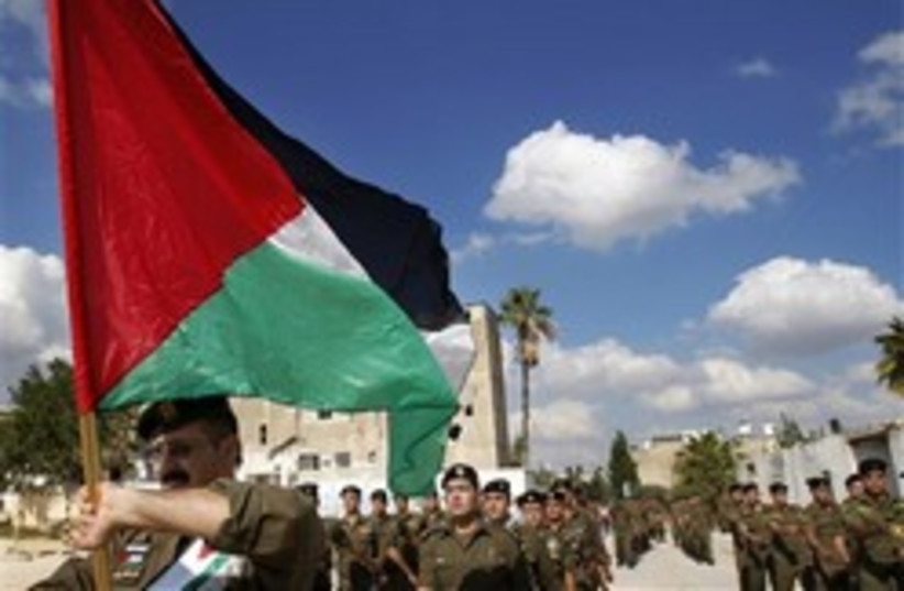 palestinian flag march 248.88 AP (photo credit: )