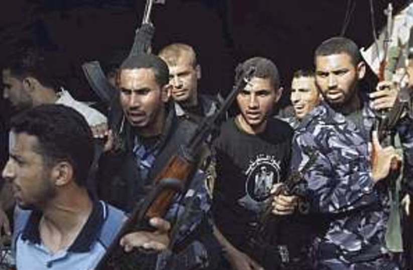 pissed off Hamas (photo credit: AP)