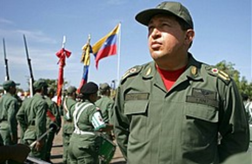 Chavez dictator  (photo credit: AP)