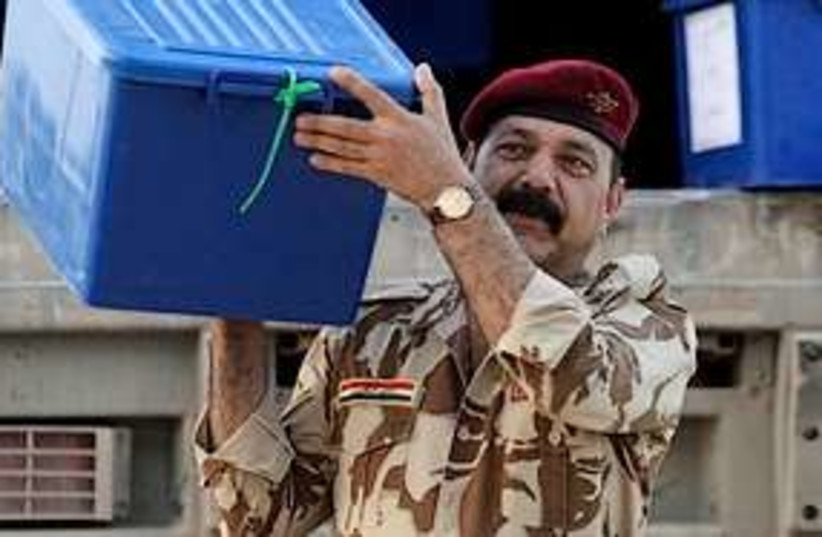 Iraqi ballot box 311 (photo credit: Associated Press)