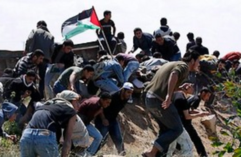gaza strip land day protest 311 (photo credit: AP)