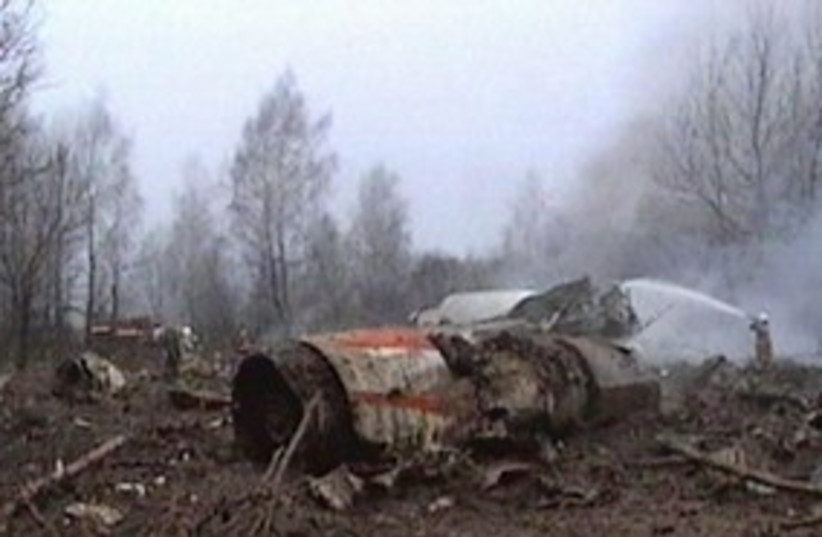 Kaczynski poland plane crash 311 (photo credit: Associated Press)