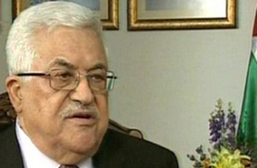 Abbas speaks to Channel 2 311  (photo credit: Channel 2)