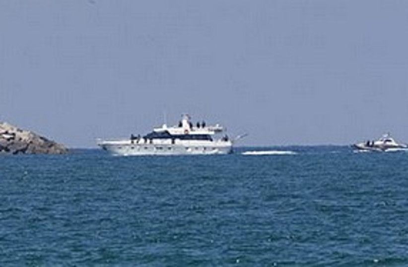 Gaza boat escort 311 (photo credit: AP)