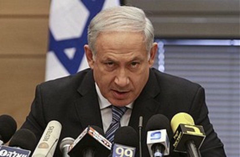Netanyahu lookin a little crazy 311 (photo credit: ASSOCIATED PRESS)