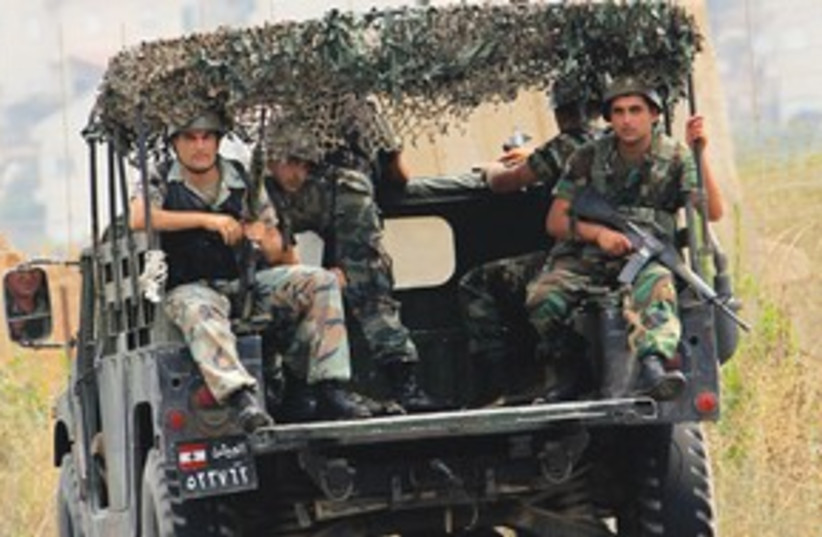 Lebanese Soldiers 311 (photo credit: Associated Press)
