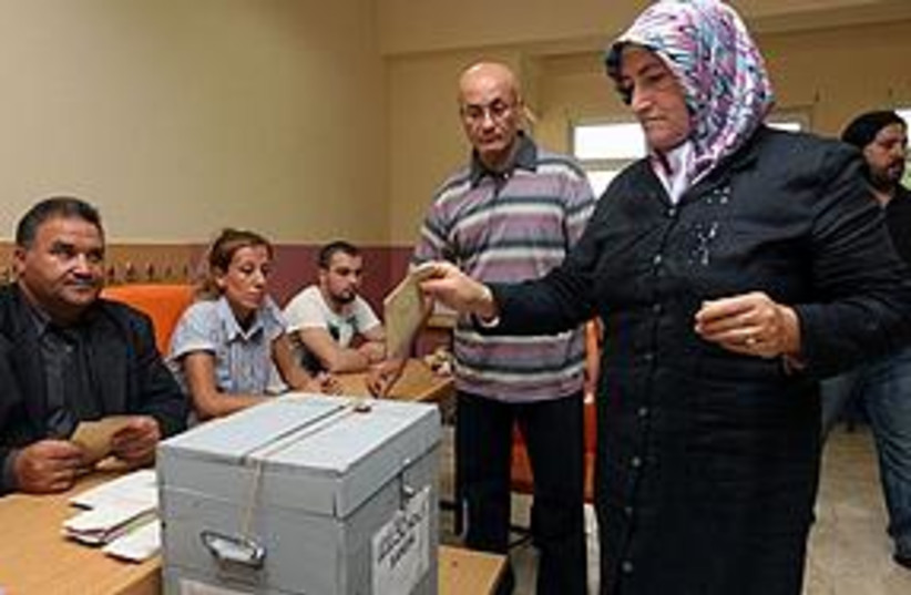 Turkey referendum (photo credit: Associated Press)