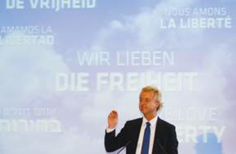 Geert Wilders AP 311 (photo credit: Associated Press)