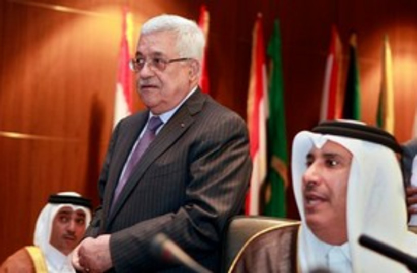 Abbas at Arab League 311 AP (photo credit: AP)