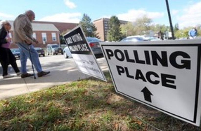 US Polling station 311 (photo credit: AP Photo/Steve Ruark, File)