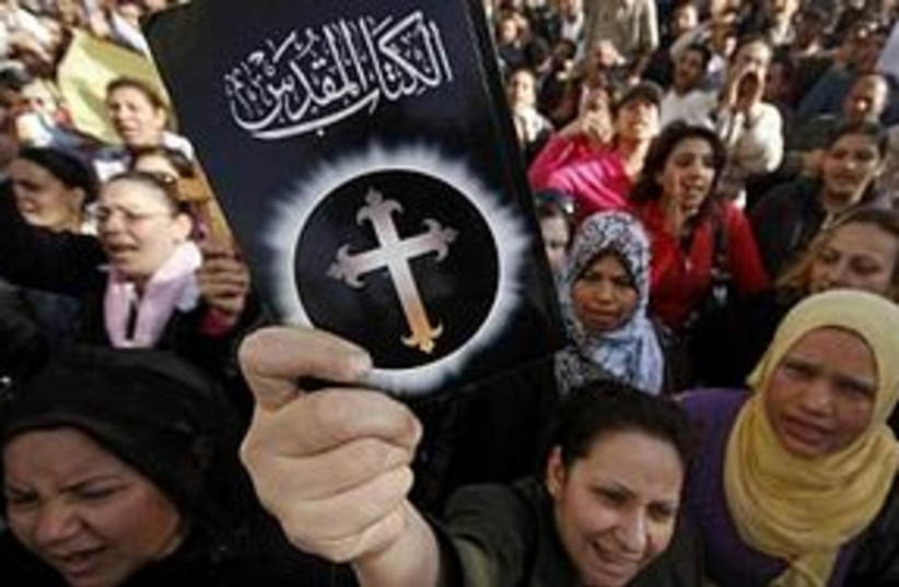 coptic christian protest 311 (photo credit: REUTERS)