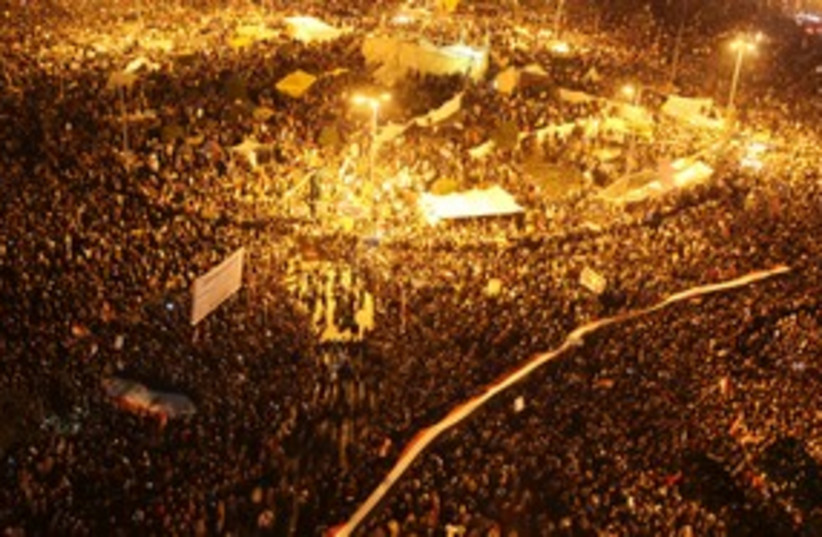 Tahrir Square as protesters chant slogans (R) 311 (photo credit: REUTERS/Amr Abdallah Dalsh)