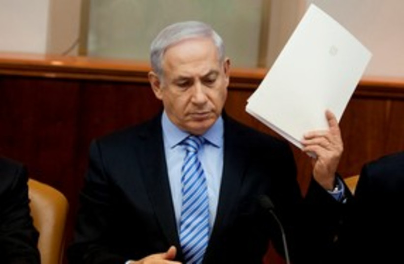 Prime Minister Binyamin Netanyahu 311 (R) (photo credit: REUTERS/Uriel Sinai/Pool
)