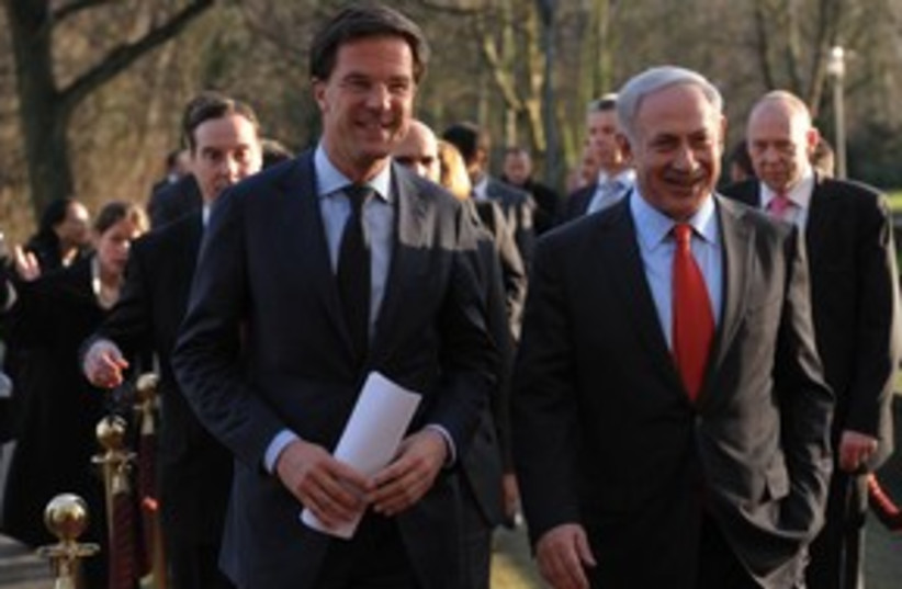 Netanyahu, Dutch Prime Minister Mark Rutte 311 (photo credit: Amos Ben-Gershon/GPO)