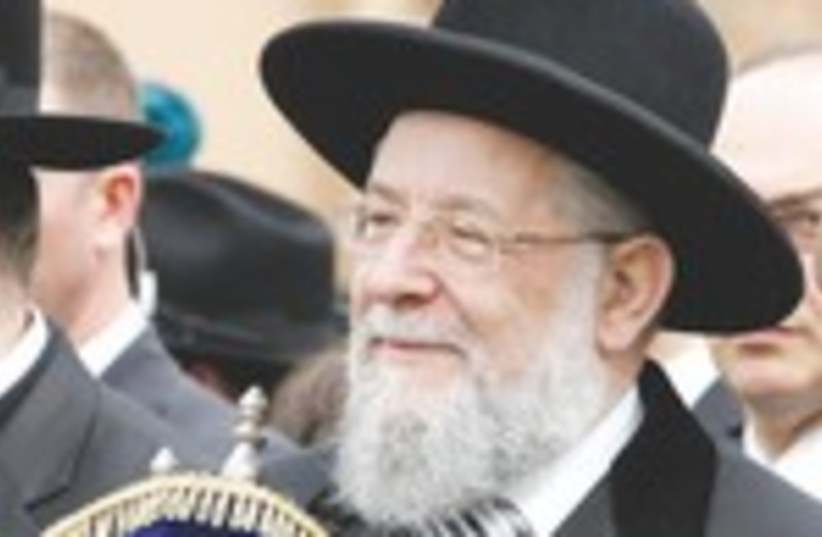 Tel Aviv Chief Rabbi Yisrael Lau_150 (photo credit: Kacper Pempel/Reuters)