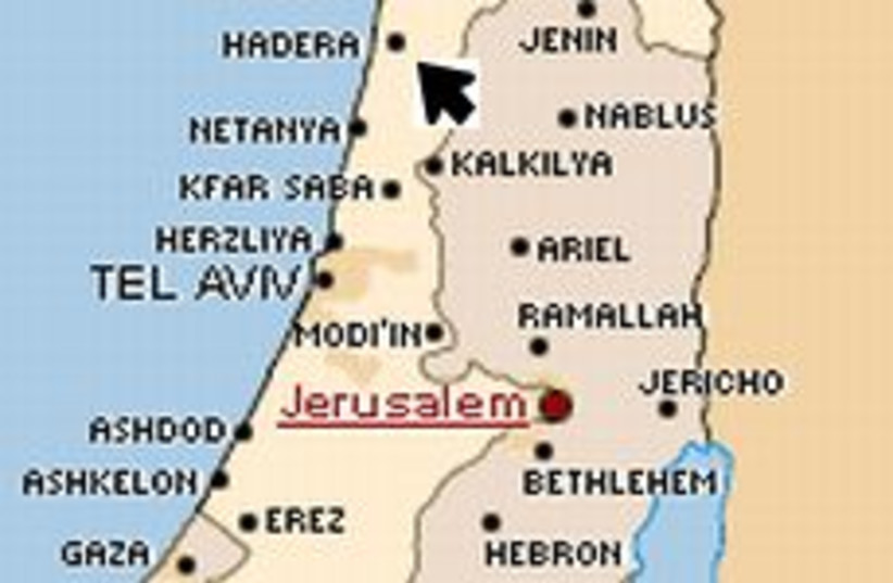 hadera map 298 (photo credit: The Jerusalem Post)