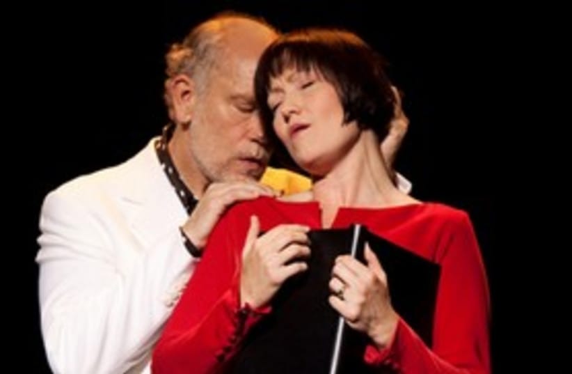 John Malkovich performing in Infernal Comedy: Confessions of a Serial Killer in Israel in 2013