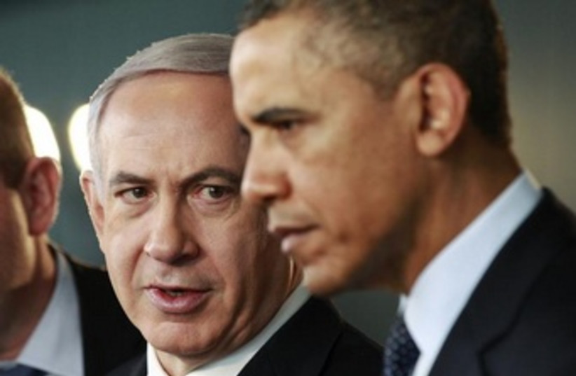 U.S. President Obama and Israeli Prime Minister Netanyahu (photo credit: REUTERS/Jason Reed)
