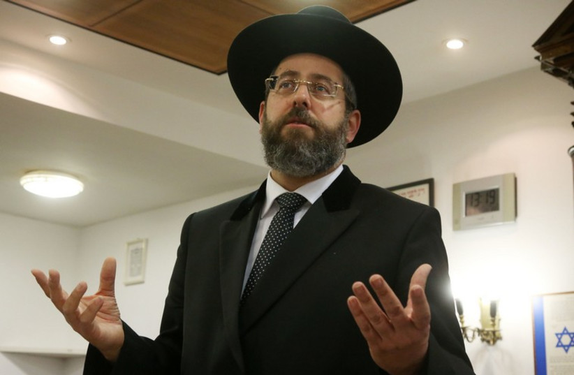 Chief rabbi David Lau (photo credit: MARC ISRAEL SELLEM/THE JERUSALEM POST)