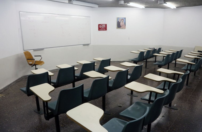 Empty Classroom (photo credit: MARC ISRAEL SELLEM/THE JERUSALEM POST)
