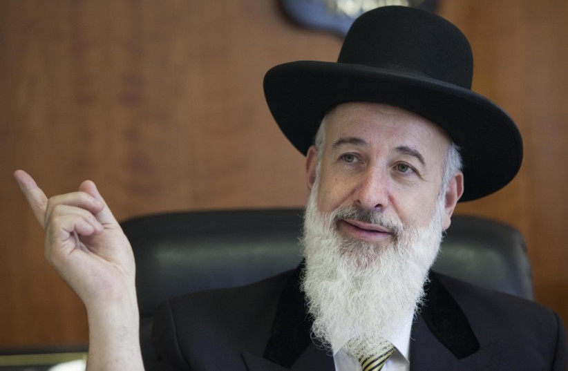 Rabbi Yona Metzger (photo credit: MARC ISRAEL SELLEM/THE JERUSALEM POST)