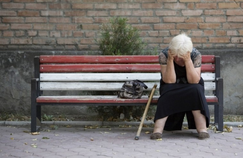 An elderly woman. [illustrative] (photo credit: REUTERS)