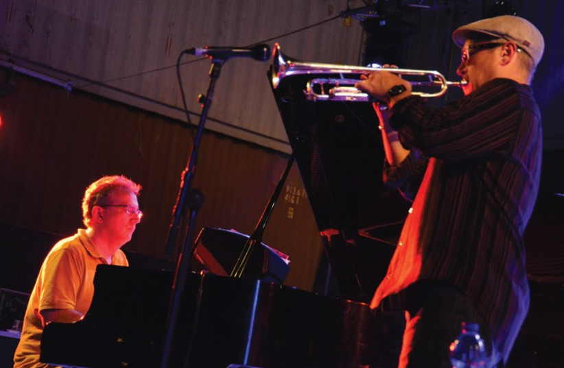 AMERICAN TWOSOME of trumpeter Dave Douglas and pianist Uri Caine perform at the Red Sea Jazz Festival. (credit: DIGI DECKEL)
