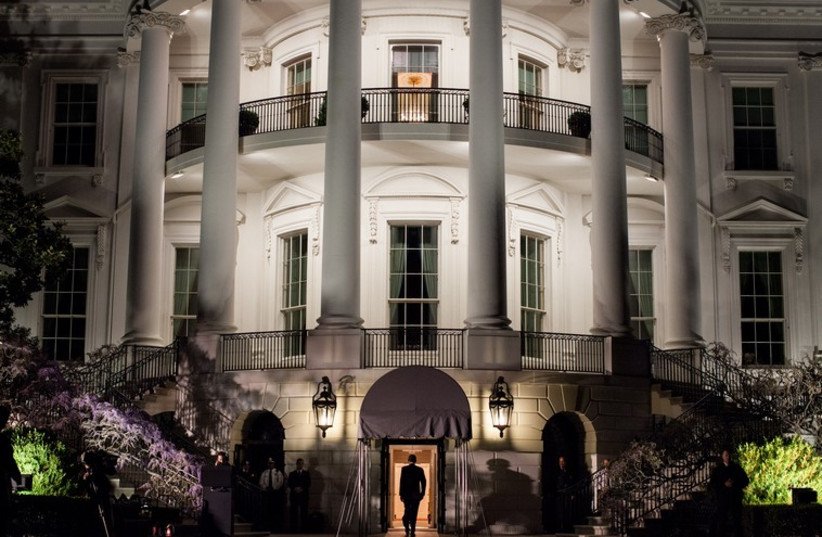 US President walking into the White House (photo credit: OFFICIAL WHITE HOUSE PHOTO / PETE SOUZA)