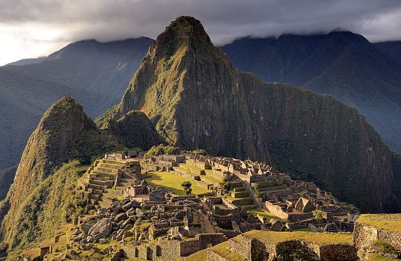 The ruins of Machu Picchu in Peru (photo credit: Wikimedia Commons)