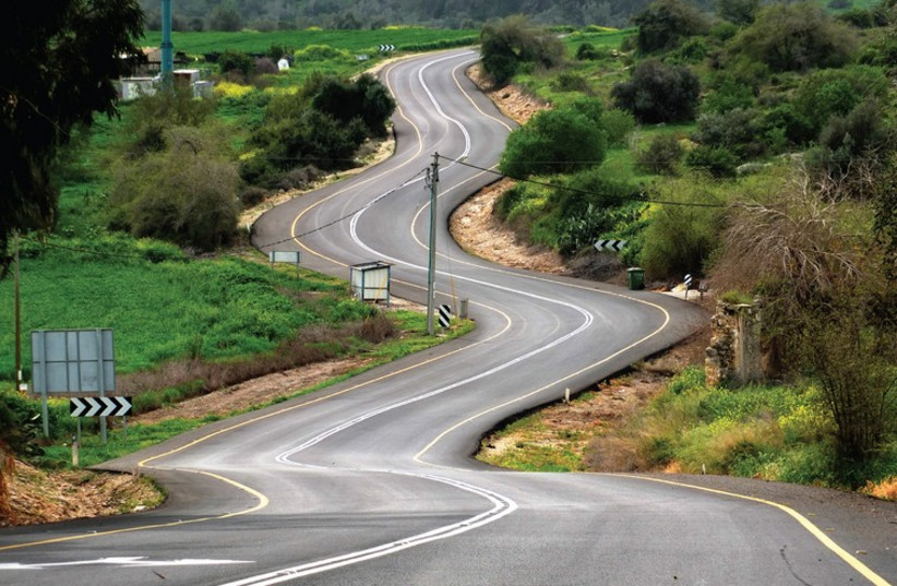  A winding road: The roundabout, manipulative nature of political discourse. (photo credit: AMIT BAR-YOSEF)