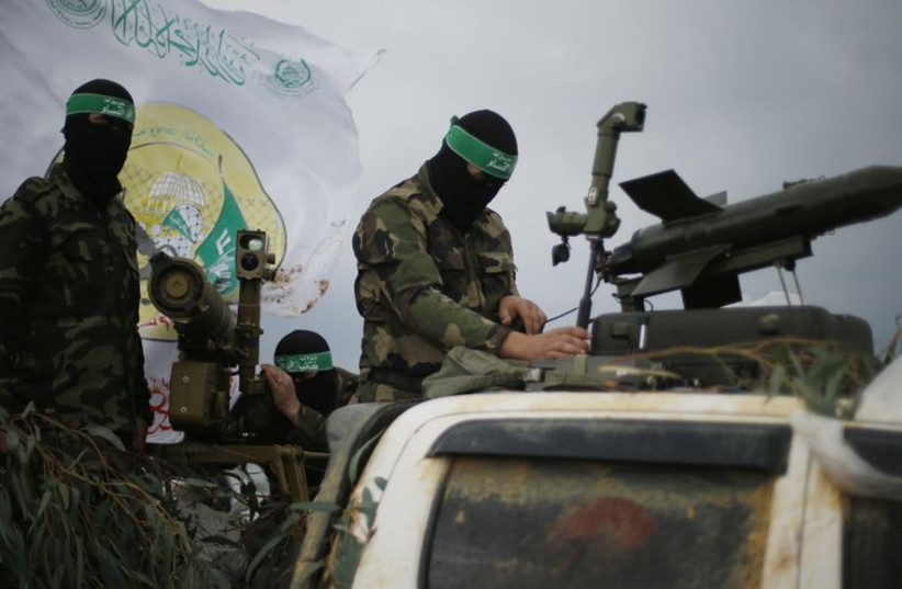 Hamas terrorists (photo credit: REUTERS)