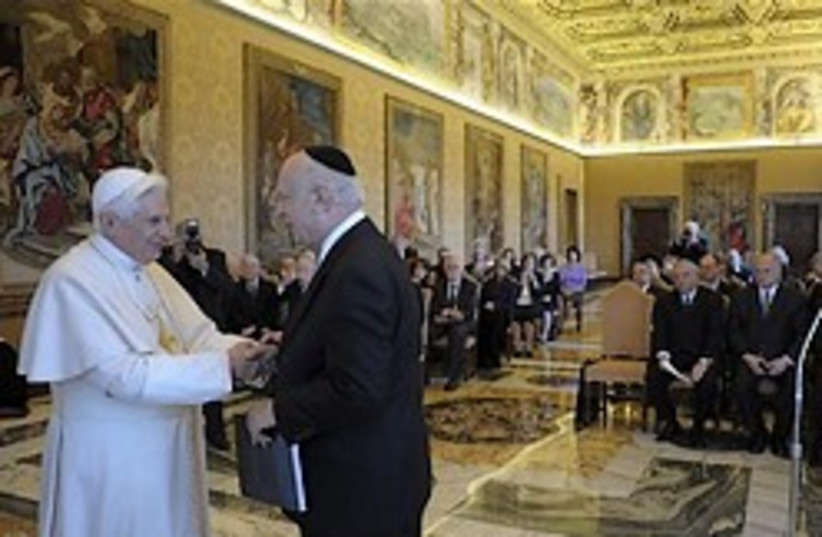 pope with Jews 248.88 ap (photo credit: AP)