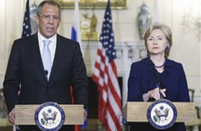 Clinton and Lavrov 248.88 (photo credit: AP)